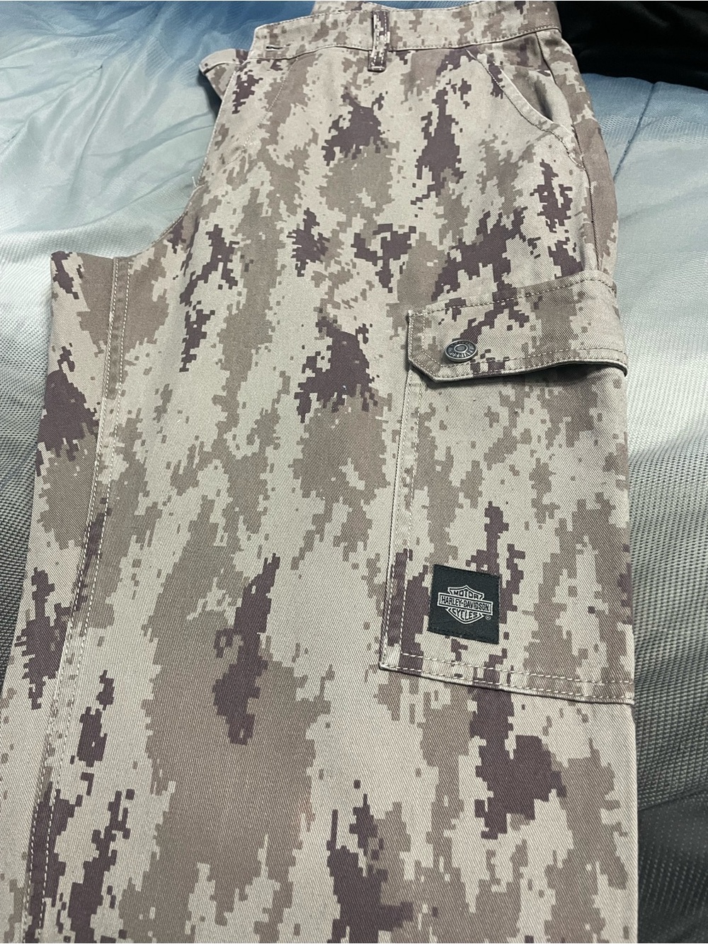 Harley-Davidson The Trooper Camo Cargo Pants 34x34 Relaxed